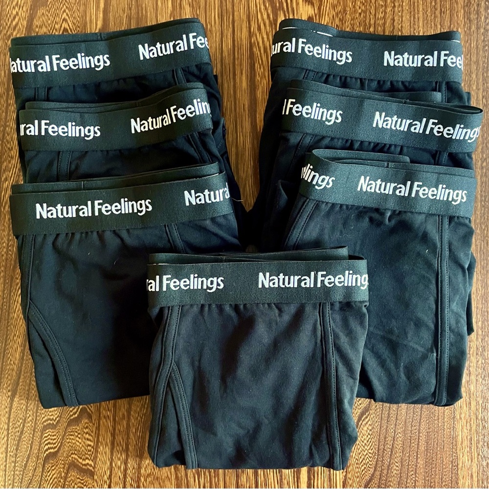 NEW Natural Feelings Mens Briefs Underwear Cotton Classic Full Rise, 7 pr, XXXL